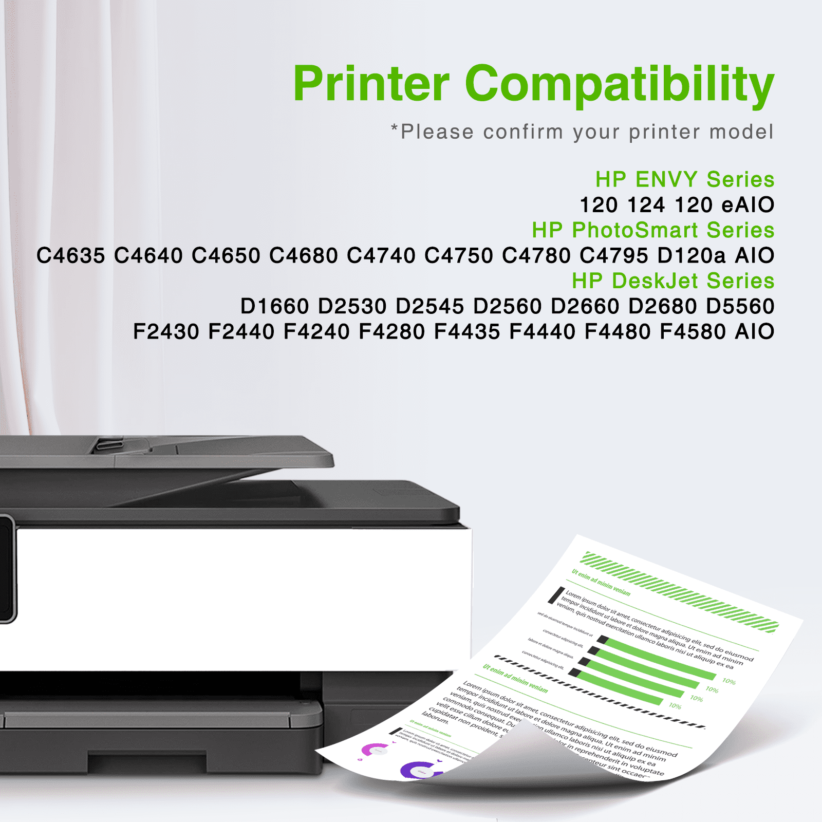 60XL Ink Compatible for HP 60 Ink Cartridge Combo Pack for HP Printer Ink 60 (Black, Tri-Color)