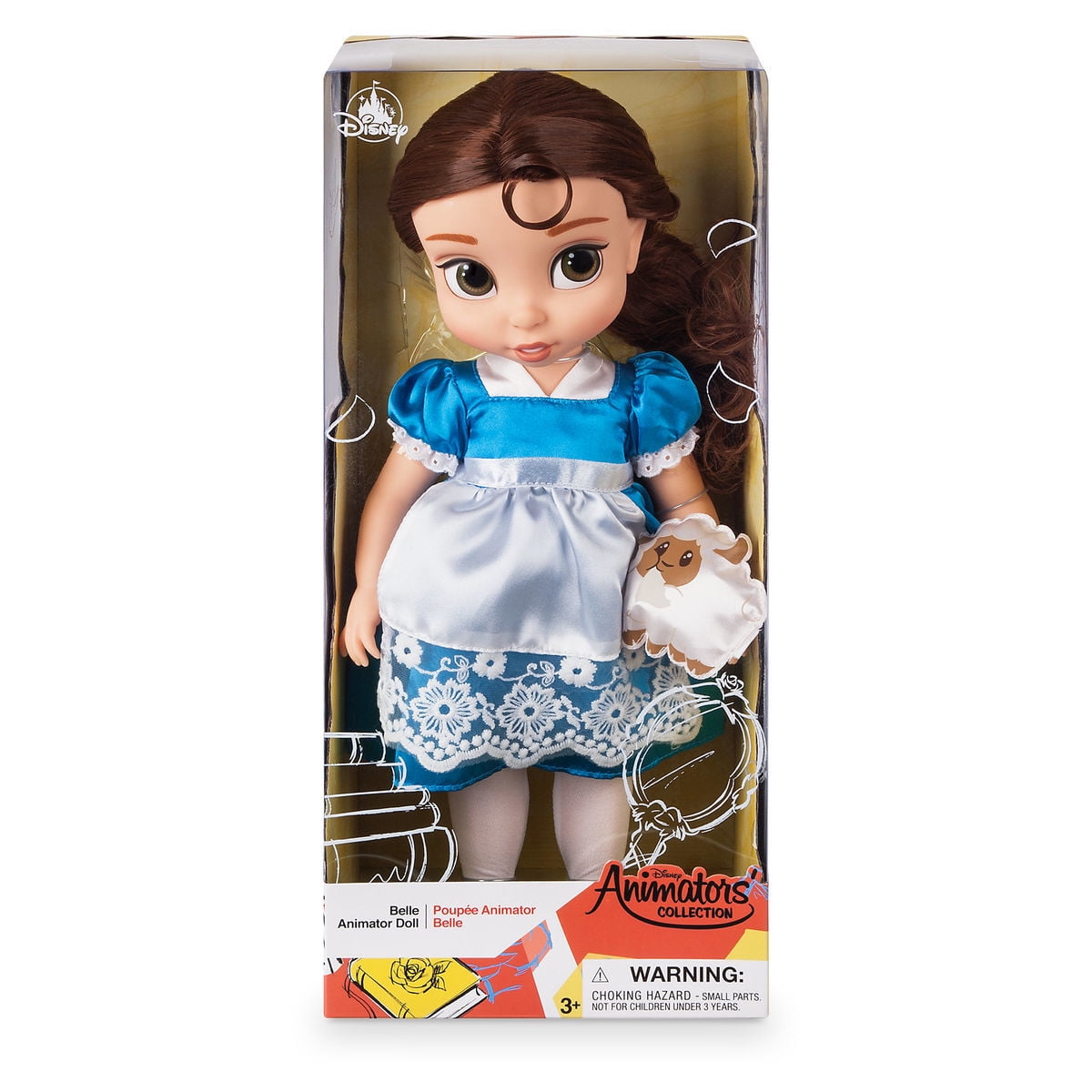 Disney Princess Animators' Collection Belle Doll, Blue Satin Peasant Dress,  2019 - Walmart.com