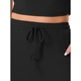 thumbnail image 5 of DARING DIVA Women's 2 Piece Sets Crew Neck Crop Tank Wide Leg Pants XL Black, 5 of 6