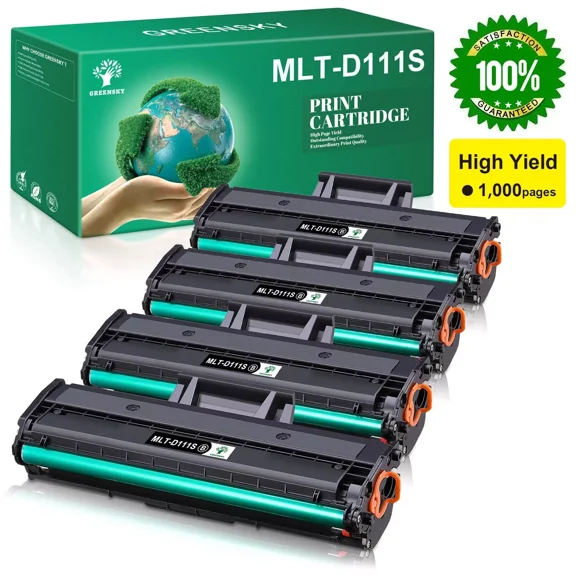 4x MLT-D111S Compatible for Samsung 111S Xpress M2070FW M2020W Toner Cartridge