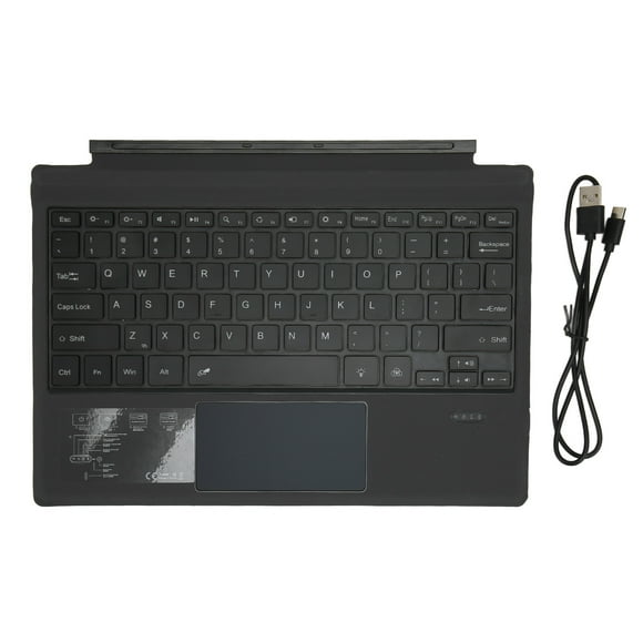 Wireless Bluetooth Keyboard Ultra Thin Portable 7 Color Backlight Keyboard with Touchpad for Microsoft Pro3 4 Pro5 Pro6 Pro7