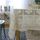 thumbnail image 4 of Xiao Hua Mantel de ganchillo floral de algodón con encaje, rectangular, para cocina, comedor, fiesta, boda, beige, 40 x 55 pulgadas, 4 of 4