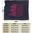 thumbnail image 3 of Loyola University New Orleans Logo Fleece Blanket, Very Soft Microfiber Flannel Blanket for Couch Warm and Cozy for All Seasons, 3 of 6