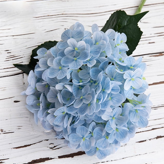 1pcs Artificial Hydrangea Flower Simulated Fake Flower Bridal Hand Bouquet Fake Flowers For Wedding Home Decoration