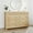 Natural 6 Drawers, variant on 6 Drawer Dresser for Bedroom, Wooden Chest of Drawers, Fluted TV Stand, Storage Organizer for Living Room, Hallway and Entryway, Natural Oak