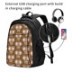 thumbnail image 2 of Easygdp Beautiful Owl Mochila para Laptop de Viaje con Puerto USB, Mochila para Laptop con Puerto de Carga USB para Mujeres y Hombres, 2 of 7