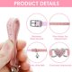 thumbnail image 4 of Cat Collar Pink Heart Shaped Bell Adjustable Cat Collar with Harness Rhinestone Pet Collar, 4 of 5