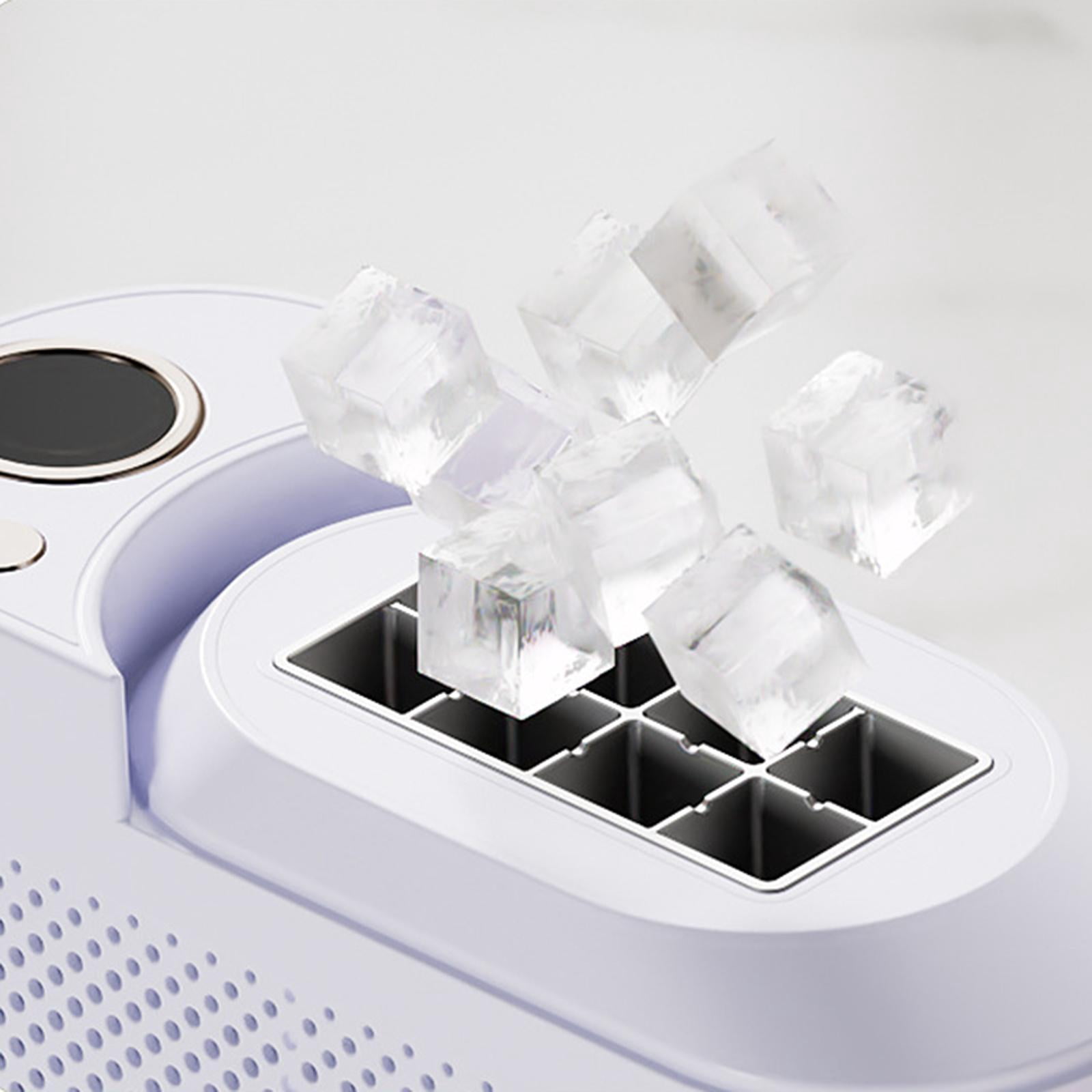 WeiLaiKeQi Countertop Ice Maker Machine Energy Saving Portable for Camping Kitchen Home With Car Power Cable
