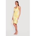 thumbnail image 2 of Women's Floral Side Slit Halter Midi Dress, 2 of 3