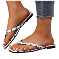 thumbnail image 5 of CHUMUD Womens Indoor and Outdoor Polka Dot Flip-Flop Sandals, Casual Flat Thong Slippers, Lightweight Summer Beach Sandals, 5 of 8