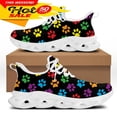 thumbnail image 1 of Zapatos veterinarios casuales para mujer, diseño de marca de pata de animal veterinario, zapatillas planas ligeras con cordones para mujer, 1 of 6
