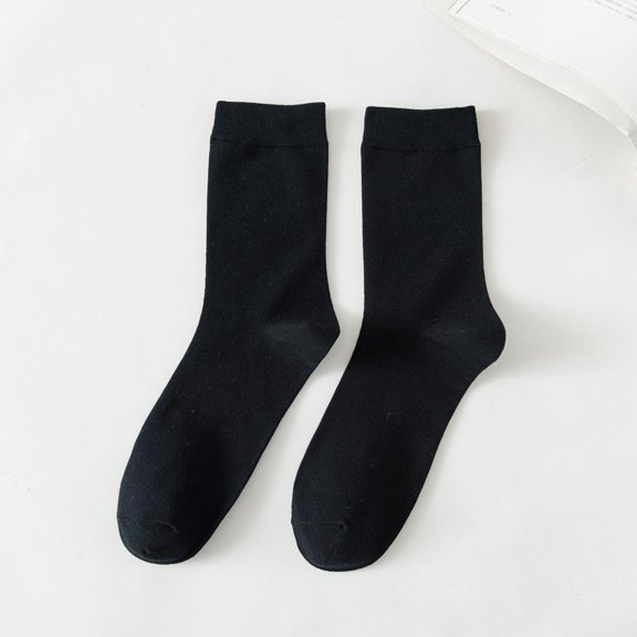 Running Socks Womens Ankle Crew, Womens Crew Socks Casual Socks Athletic Socks New Socks for Women Crew Thin Style B-49 Black One Size