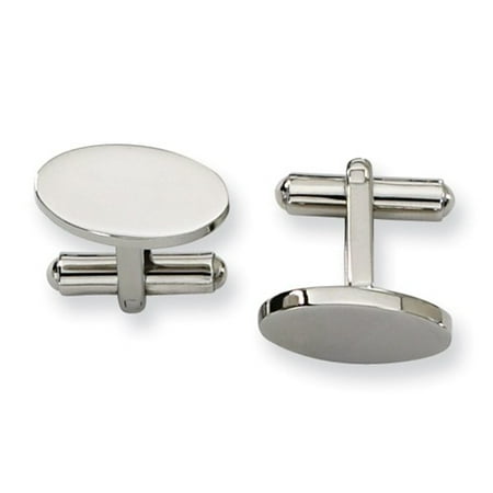 Stainless Steel Engravable Cuff Links