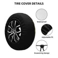 thumbnail image 2 of Easygdp Peaceful Deer Lily Pond Wheel Cover,Spare Tire Cover,4-17in Spare Tire Cover Universal Fit for Trailer, Car, Truck, SUV, Jeep-16 inch, 2 of 6