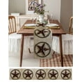 thumbnail image 6 of Hokiten Table Runners 72 Inches Long Dress Scarves, Farmhouse Vintage Farmhouse Kitchen/Dining Table Runner, Coffee Tablerunners, Brown Country Western Star Art 13x72 Inch, 6 of 7