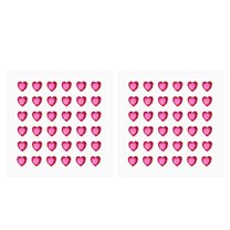 Uxcell Heart Stickers, Self Adhesive Acrylic Heart Rhinestones Jewel Sticker for Crafting Nail Decor DIY Rose Red