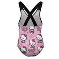 thumbnail image 5 of Hello Kitty Girls One Piece Swimsuits Hawaiian Summer Swimwear Beach Bathing Suit Outfits, 5 of 7