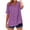 Purple, variant on hotojiny Button down Shirts for Women Short Sleeve Summer Tops V Neck Henley Shirt Work Blouses Business Casual Outfits S-2XL