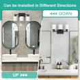 thumbnail image 4 of Luminarias de baño Dekang Black Over Mirror de 3 luces, 4 of 8