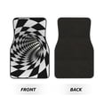 thumbnail image 2 of Fotbe 3D Vortex Illusion Juego de 4 Tapetes para Auto con Estampado – Alfombrillas de Goma Reforzada, Diseño Antideslizante, Protección para Todo el Año – Vehículos, Autos, Camionetas y SUVs, 2 of 7