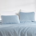thumbnail image 3 of Chezmoi Collection Austin Queen Oversized Bedspread Set, 3-Piece Lightweight Microfiber Quilted Coverlet for All Seasons, Cool Gray, 3 of 9