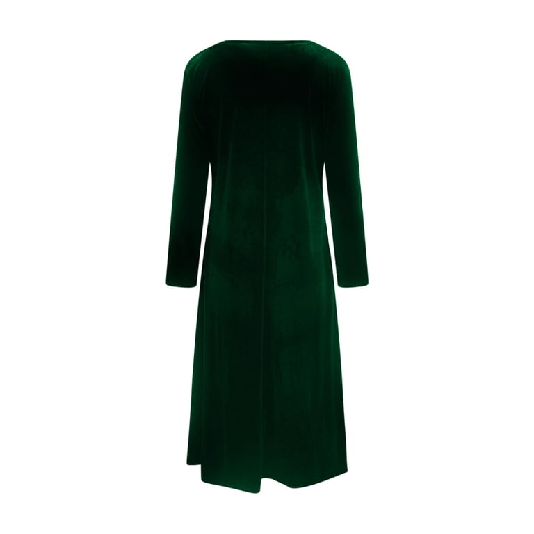 green emerald velvet dress Mother of The Bride Long Flutter Sleeve Velvet Gown
