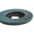 thumbnail image 2 of Forney Flap Disc - Blue Zirconia - 60 Grit Type 27 - Depressed Center - 4-1/2" with 7/8" Arbor Mounting Hole - ZA60, 2 of 4
