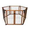 Cardinal Gates Pet Gate - Dog Playpen Indoor - Pet/Puppy Exercise Pen Great for Containment - 5 Fixed Panels and One 2-Part Panel with a Latch - Highly Configurable - USA Based