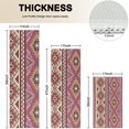 thumbnail image 4 of Pink Boho Tribal Diamonds and Triangles Pattern Kitchen Rugs Sets Of 3,Kitchen Runner Rugs Non Skid Washable,Decorative Kitchen Floor Mats for Kitchen,Sink,Laundry,17"x30"+ 17"x47" + 17"x59", 4 of 6