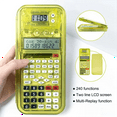 thumbnail image 2 of Luxmoc Multi-Function Scientific Calculator Transparent Pencil Case Time Display Scientific Function Calculator Blue, 2 of 6