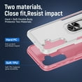 thumbnail image 3 of for Samsung Galaxy A54 5G Case, Slim Fit Military Grade Drop Tested Dual Layer Shockproof Case with 360 Ring Holder Kickstand Protective Rugged Car Magnetic Non-Slip Phone Case,White+Pink, 3 of 10
