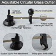 thumbnail image 3 of 7 PCS Glass Cutter Tool Set Includes Adjustable Circular Glass Cutter with Round Knob Handle and Suction Cup, 3 of 5