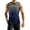 Blue, variant on Men's Classic Striped Print Casual Sports Sleeveless Vest Quick-Drying Lightweight For Fitness Running Activities Comfort Beach Summer Modern Active Wear Style Top,Black L
