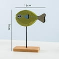 thumbnail image 2 of Abbracc Modern Ornament Standing Decorations Wooden Craft Decorations Nice for Green, 2 of 8