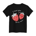 thumbnail image 4 of Povozer Toddler Girls Graphic Tees Toddler Big Sister Tee Graphic T-Shirt Crewneck Shirts Tops for 5-6 Years,Black, 4 of 4