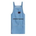 thumbnail image 1 of Delantal azul con estampado de café para hombre y mujer, 1 of 1