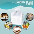 thumbnail image 2 of White Wave Handle Take-Out Bags, Plastic Merchandise Bags, 500 Count, 18 x 16 in, 2 of 6
