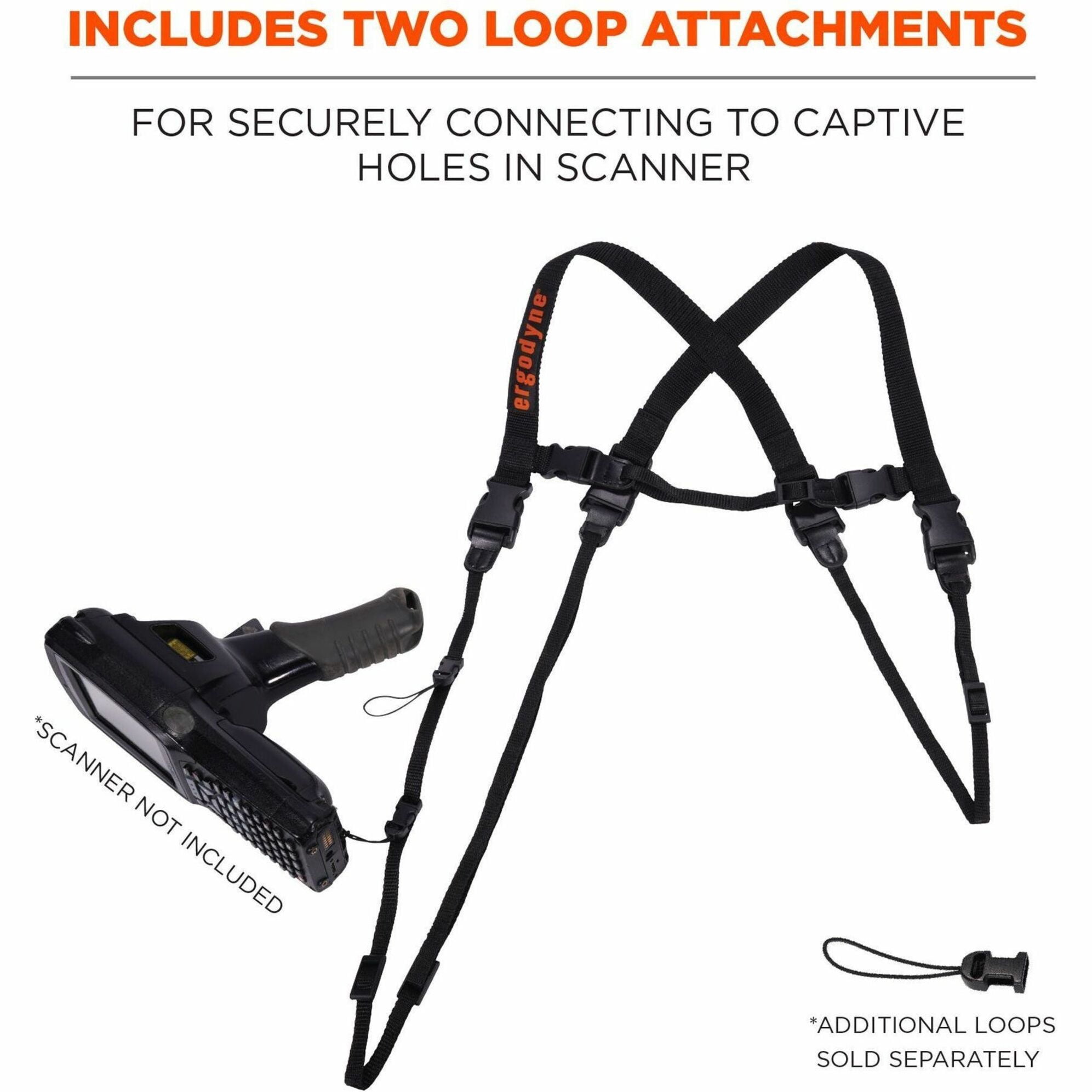 Ergodyne 3132 Bar-code Scanner Harness + Lanyard