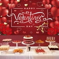 thumbnail image 4 of 1pc Large Valentine's Day Backdrop Banner, Happy Valentine's Day Background, Flowers Love Heart Valentines Day Decorations Backdrop for Valentine Party Supply Wedding Propose Marriage (180cm×115cm C), 4 of 4