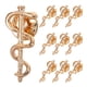 thumbnail image 1 of GOOHOCHY 10 broches de varita de joyería, alfiler de etiqueta, alfiler de emblema, alfiler de medicina, serpiente, caduceo, regalo de enfermería, mochila de solapa para médico, enfermera, dorado, 1 of 7