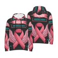 thumbnail image 6 of Bingfone Ribbon With Angel Wings Men's Drawstring Hoodie Long Sleeve Pocket Sweatshirts-Small, 6 of 6