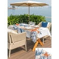 thumbnail image 5 of Outdoor Tablecloth with Umbrella Hole for Patio/Picnic/Party/Camping, Orange Blue Starfish Coastal Waterproof Table Cloth Rectangle Table Cover Washable, Nautical Beach Eucalyptus (54"x 80"), 5 of 8