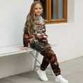 thumbnail image 4 of Uorisanigo Kids Sweat Suit Set, 2-Piece Graphic Printed Pullover Hoodie and Jogger Pants for Boys Girls, Sweatshirt & Sweatpants Outfit(American Flag Wood Hunting Deer Camo), 4 of 7