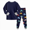 thumbnail image 4 of Paguaki Boys Pajama Kids Long Sleeve Pajamas Set Soft Clothes Sleepwear, 4 of 9