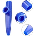 thumbnail image 3 of Kazoos de plástico Instrumentos musicales Kazoo Instrumento Kazoo Flauta Kazoos de colores adecuados para amantes de la música y regalos (5 piezas, color aleatorio), 3 of 5