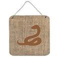 thumbnail image 1 of Snake Burlap And Brown Aluminium Metal Wall Or Door Hanging Prints - 6 x 6 In., 1 of 1