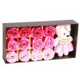 thumbnail image 4 of 12pcs Teddy Bear Rose Flower Valentine's Day Romantic Gift with Box (Pink), 4 of 4