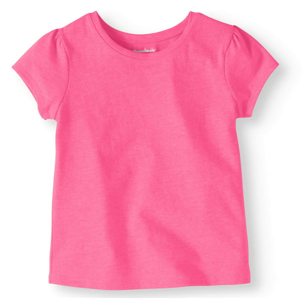 Toddler Girls' Short Sleeve Solid T-Shirt - Walmart.com