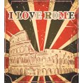 thumbnail image 3 of Ambesonne Saying Duvet Cover Sets, Italian Rome Lettering, 2-Queen, Red Dark Green and White, 3 of 7