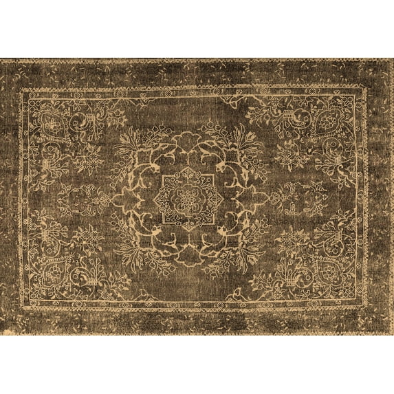 Ahgly Company Indoor Rectangle Persian Brown Traditional Area Rugs, 2' x 4'